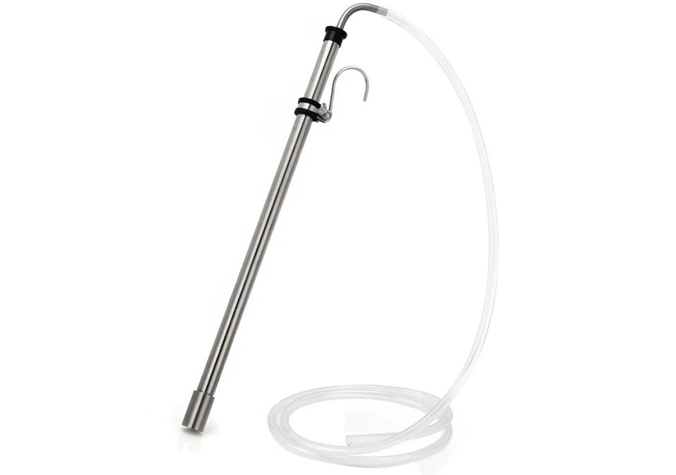 Pumphävert Rostfri 44cm med 1m slang och hållare