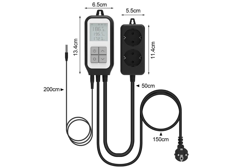 Digital WiFi Universaltermostat EOP20 - Kontrollera kylning och värmning