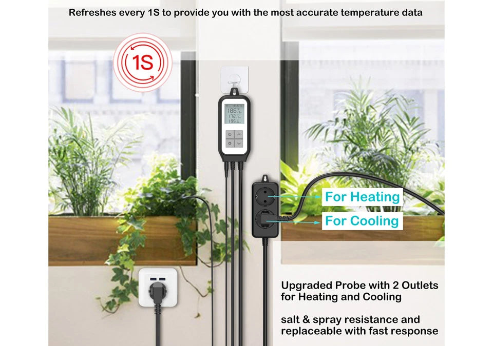 Digital WiFi Universaltermostat EOP20 - Kontrollera kylning och värmning