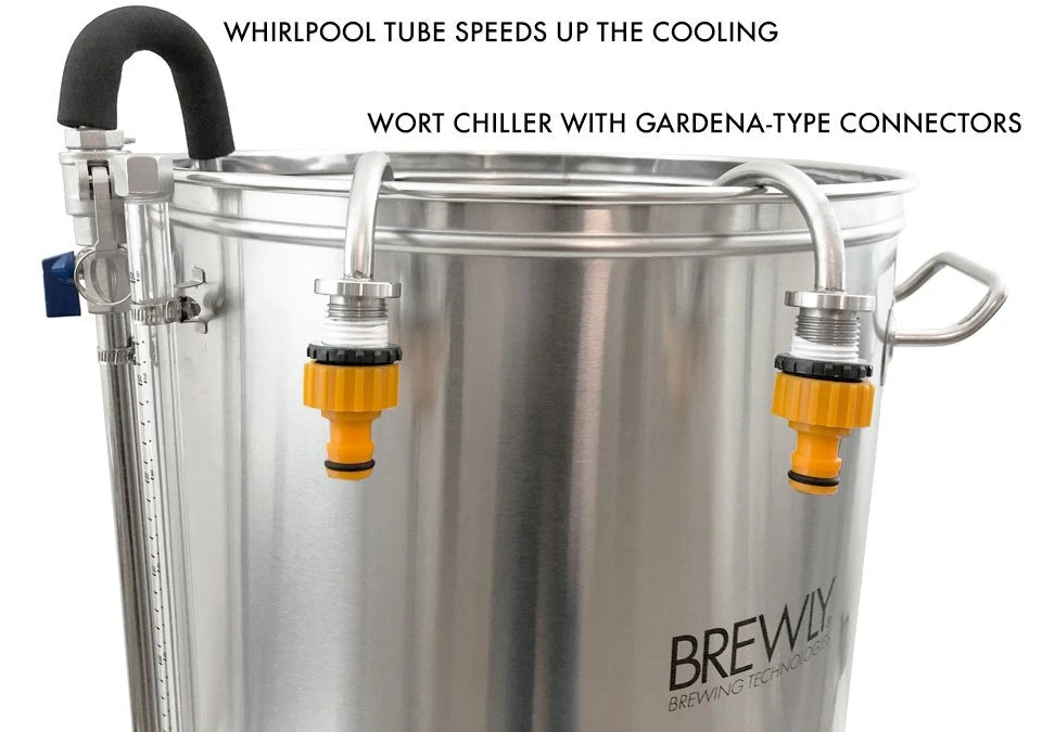 Brewly 40L V3 Bryggverk med Chiller, Hop Spider, Mäskslev & Whirlpool