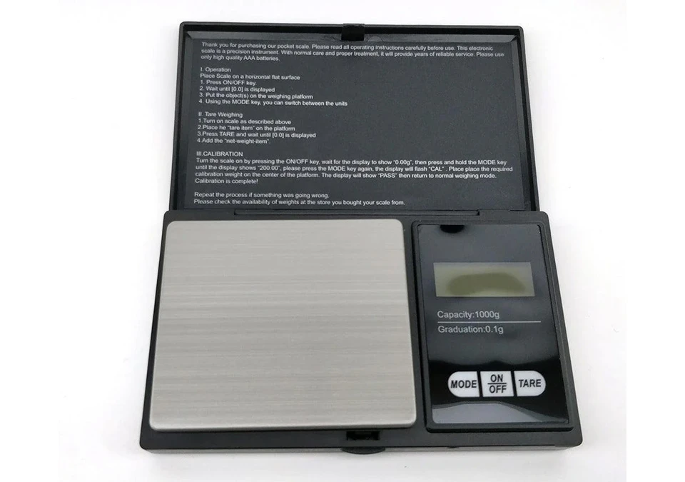 Kegland Electronic Pocket Scale 0,1g-1kg - Fickvåg